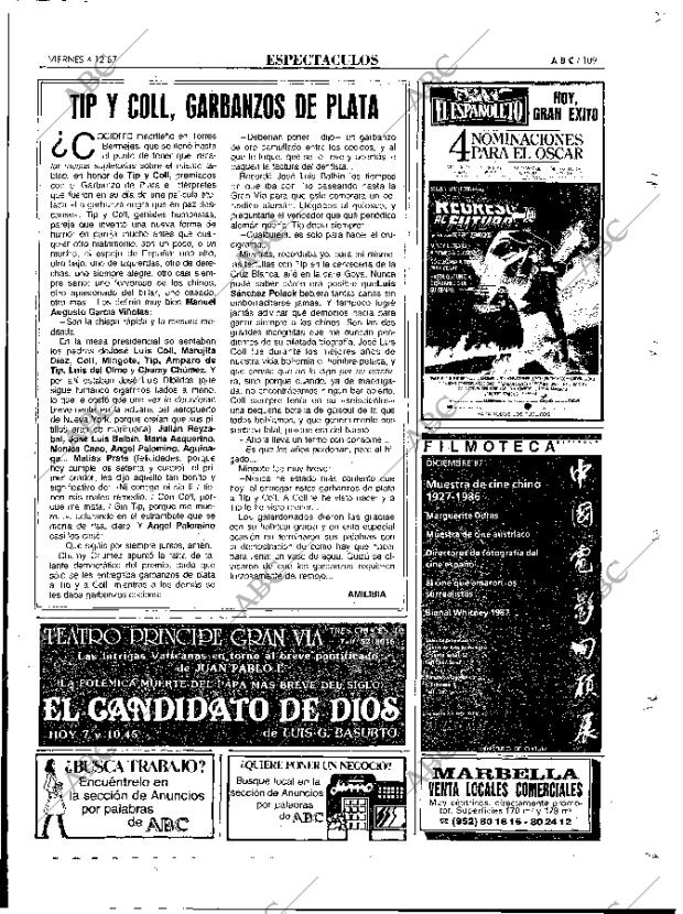 ABC MADRID 04-12-1987 página 109