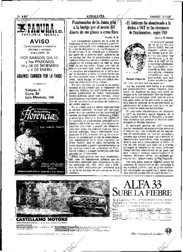 ABC SEVILLA 12-12-1987 página 38