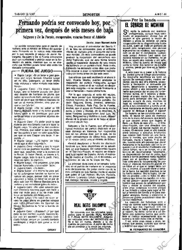 ABC SEVILLA 12-12-1987 página 69