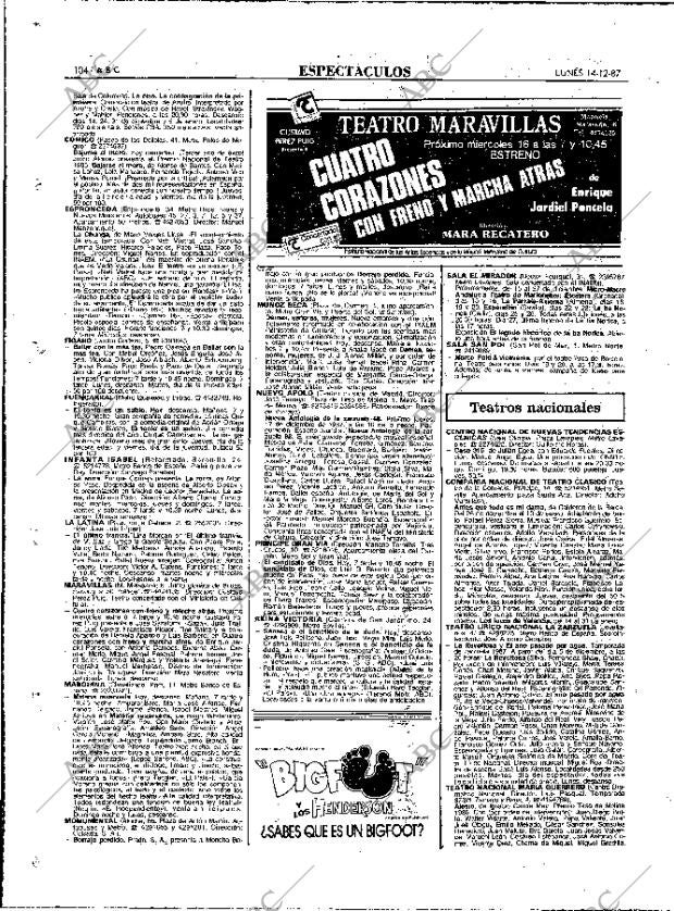 ABC MADRID 14-12-1987 página 104