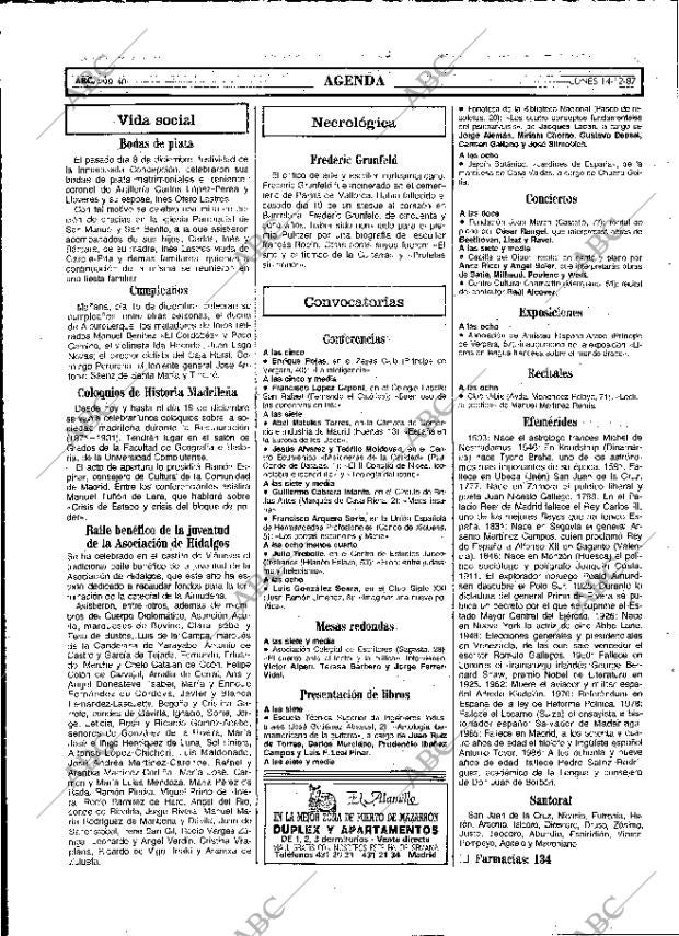 ABC MADRID 14-12-1987 página 40
