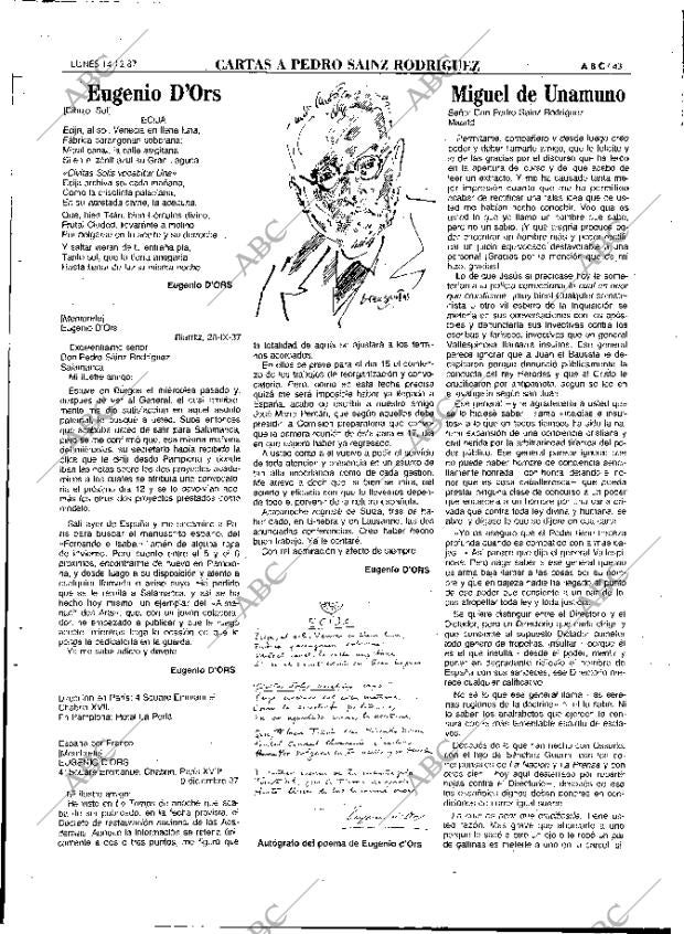 ABC MADRID 14-12-1987 página 43