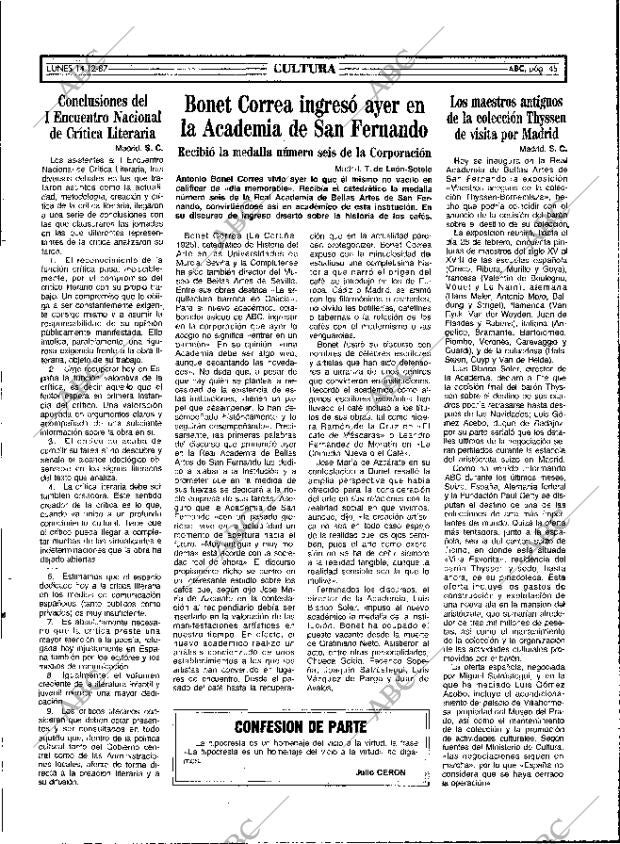 ABC MADRID 14-12-1987 página 45