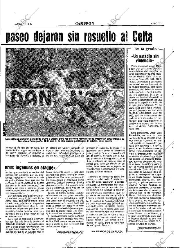 ABC MADRID 14-12-1987 página 71