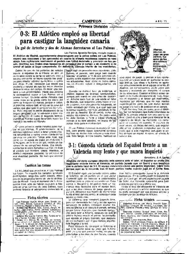 ABC MADRID 14-12-1987 página 73
