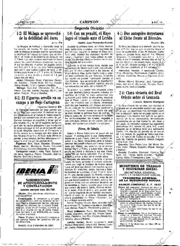 ABC MADRID 14-12-1987 página 75