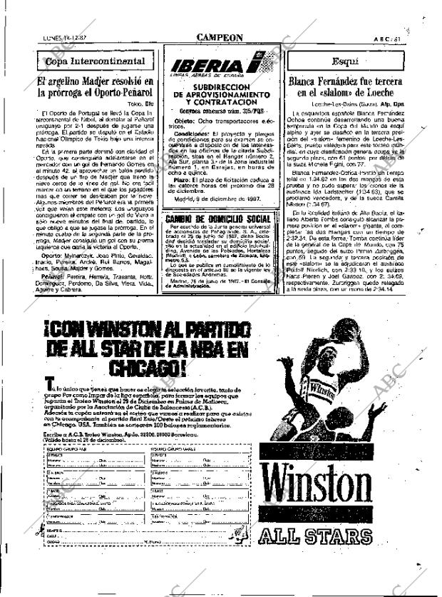 ABC MADRID 14-12-1987 página 81