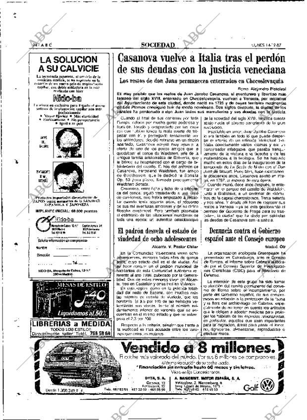 ABC MADRID 14-12-1987 página 94