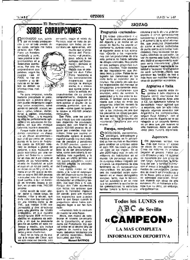 ABC SEVILLA 14-12-1987 página 16