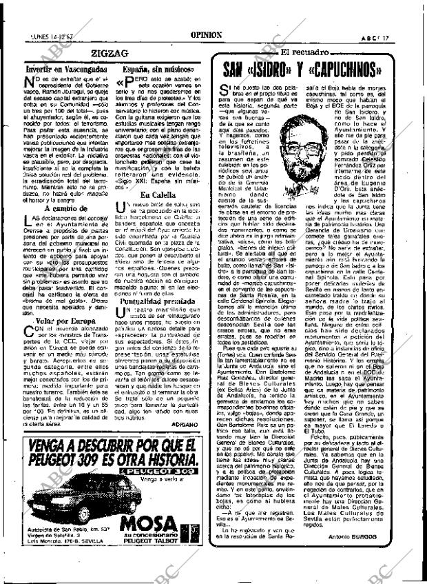 ABC SEVILLA 14-12-1987 página 17