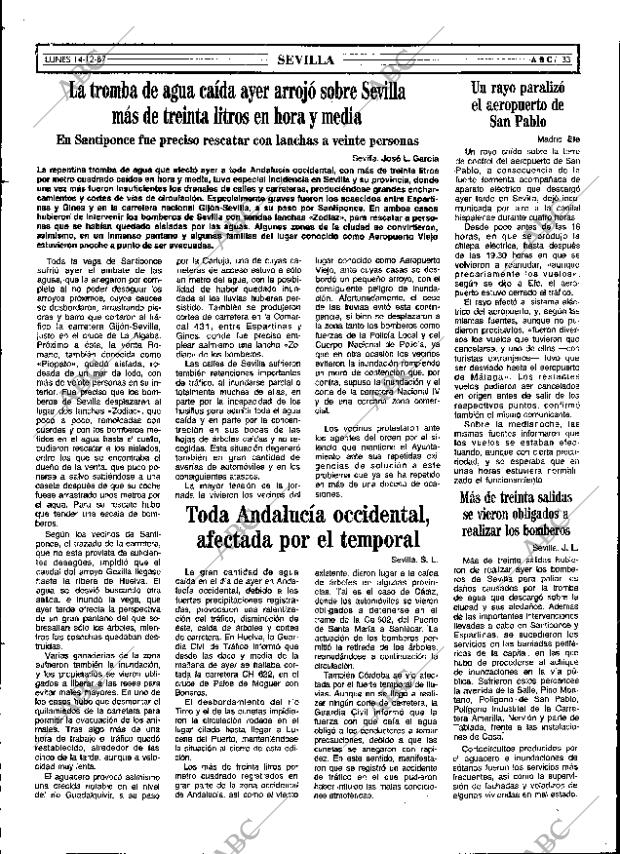 ABC SEVILLA 14-12-1987 página 33