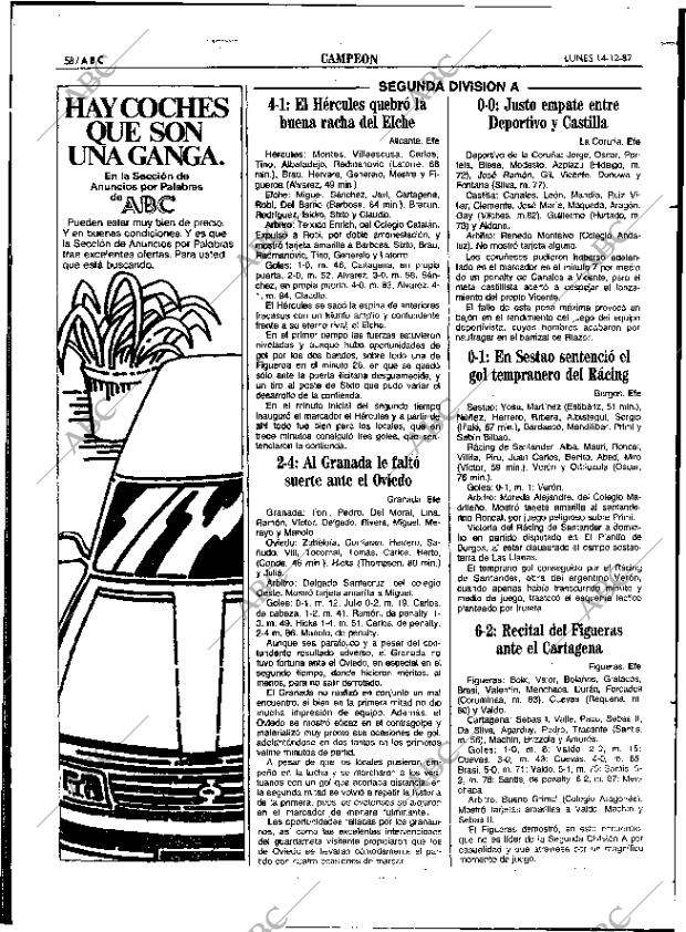 ABC SEVILLA 14-12-1987 página 58