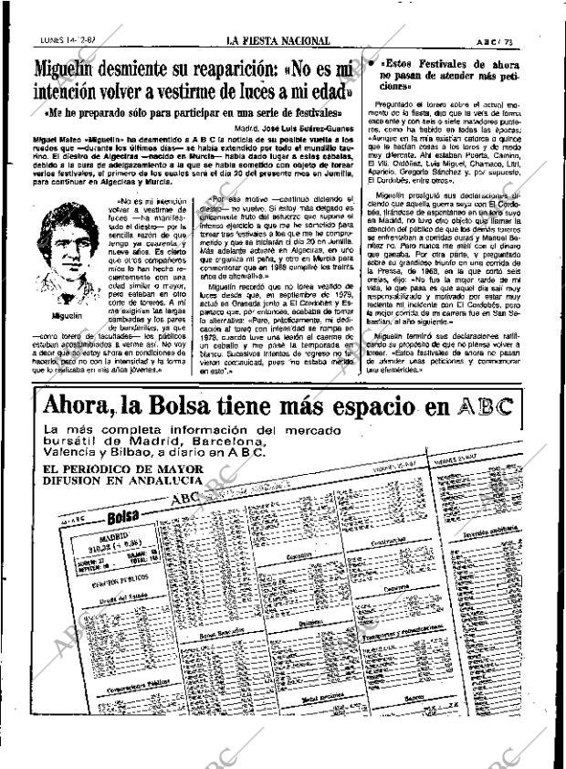 ABC SEVILLA 14-12-1987 página 73