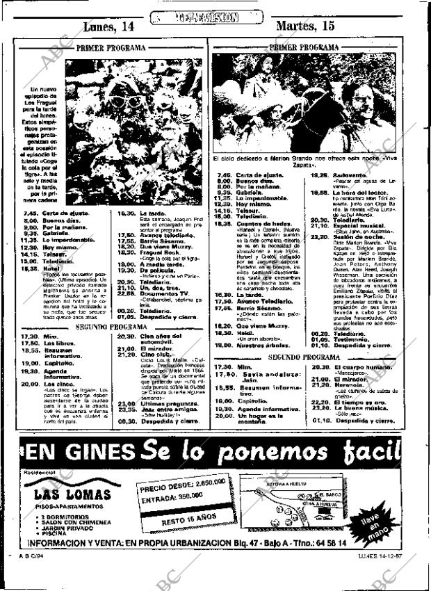 ABC SEVILLA 14-12-1987 página 94