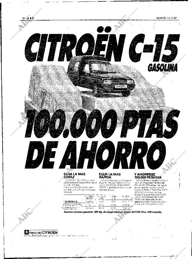 ABC MADRID 15-12-1987 página 50