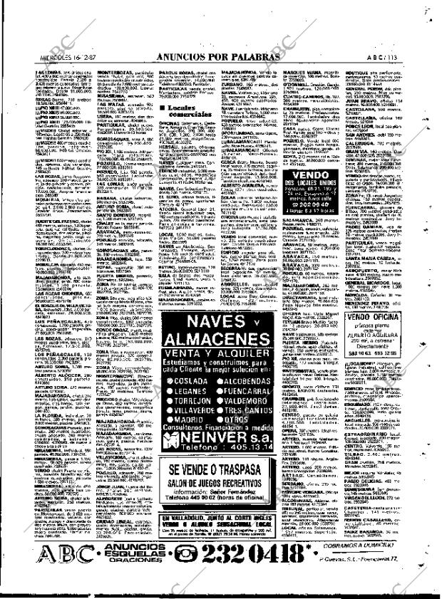 ABC MADRID 16-12-1987 página 113
