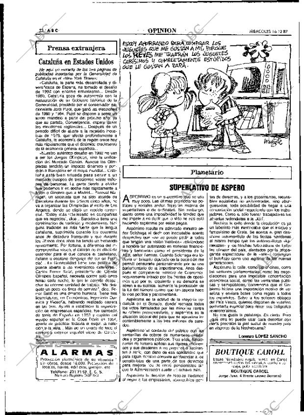 ABC MADRID 16-12-1987 página 22