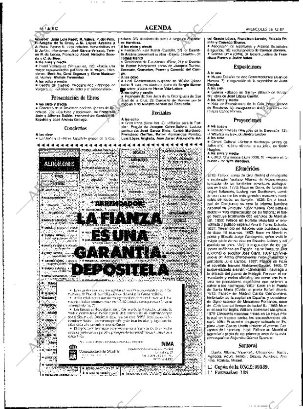 ABC MADRID 16-12-1987 página 46