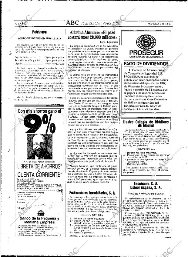 ABC MADRID 16-12-1987 página 72