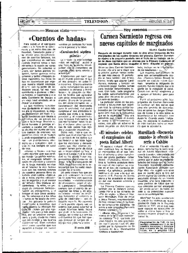 ABC MADRID 16-12-1987 página 88