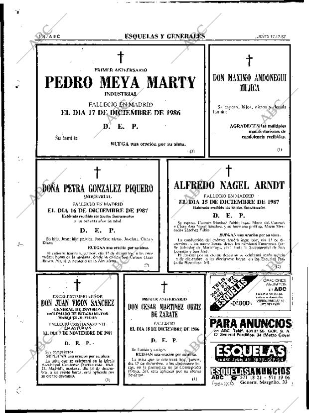 ABC MADRID 17-12-1987 página 114