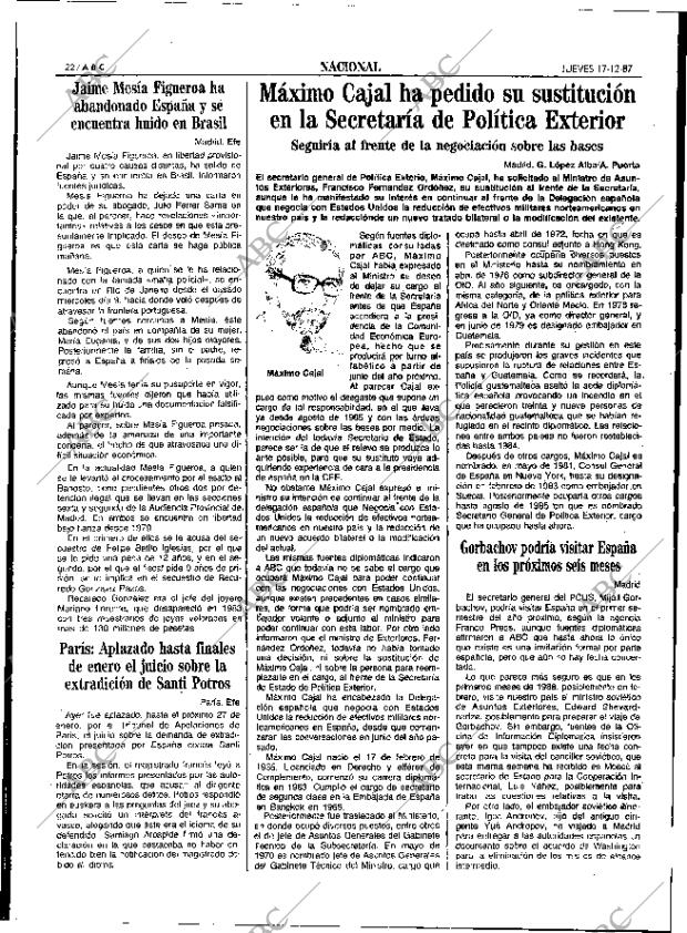 ABC SEVILLA 17-12-1987 página 22