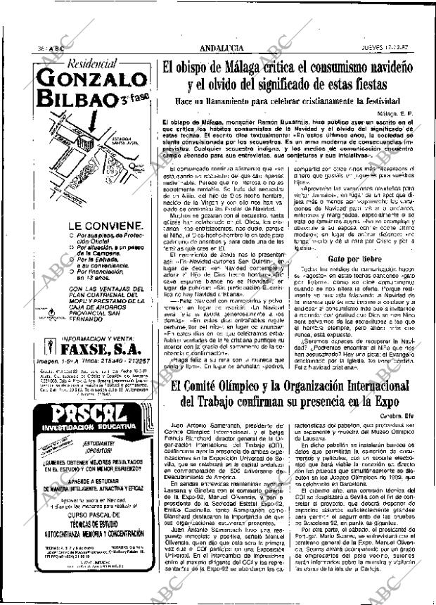 ABC SEVILLA 17-12-1987 página 36