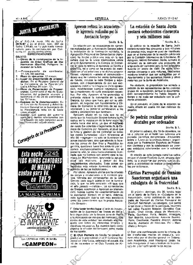 ABC SEVILLA 17-12-1987 página 40