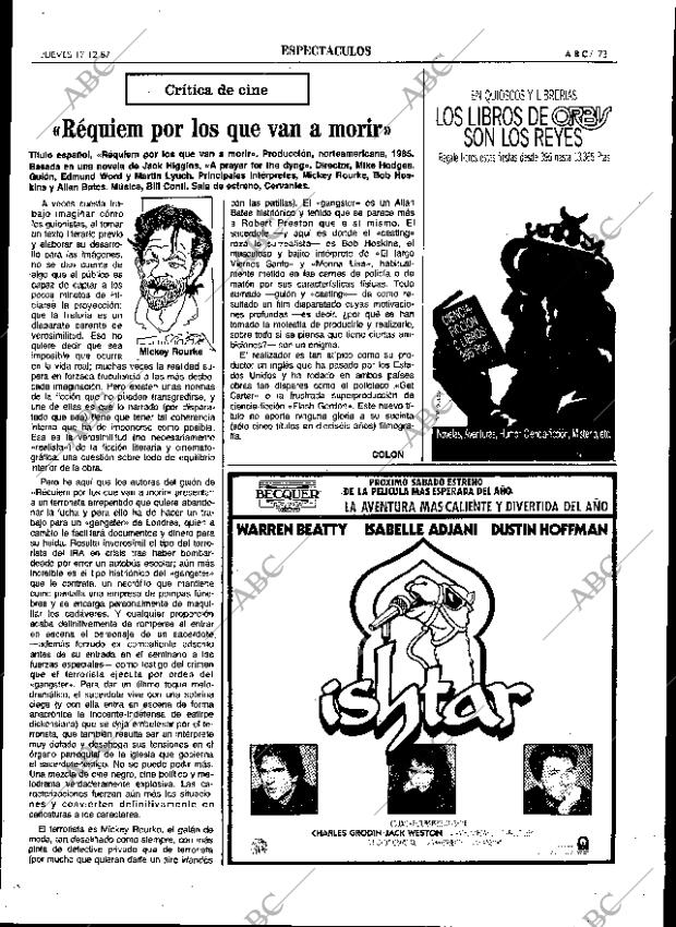 ABC SEVILLA 17-12-1987 página 73