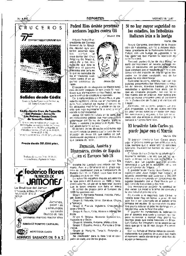 ABC SEVILLA 18-12-1987 página 76