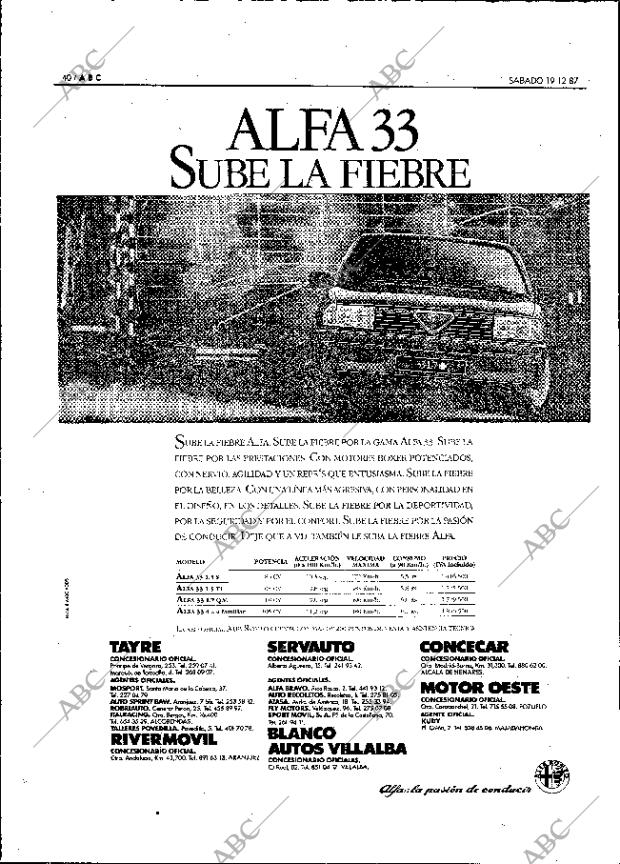 ABC MADRID 19-12-1987 página 40