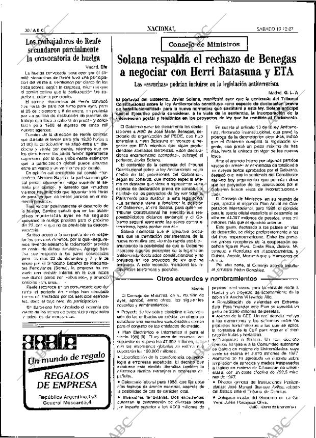 ABC SEVILLA 19-12-1987 página 30