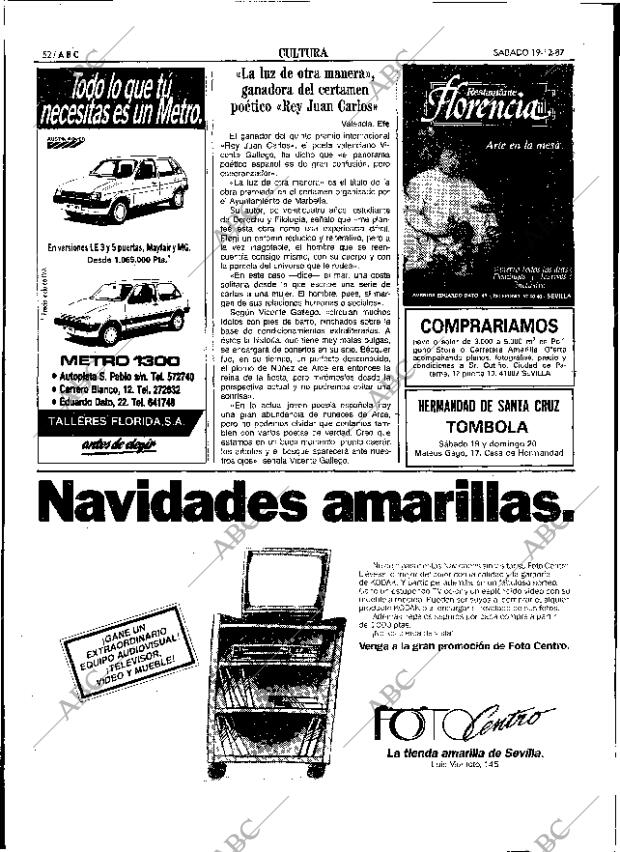 ABC SEVILLA 19-12-1987 página 52