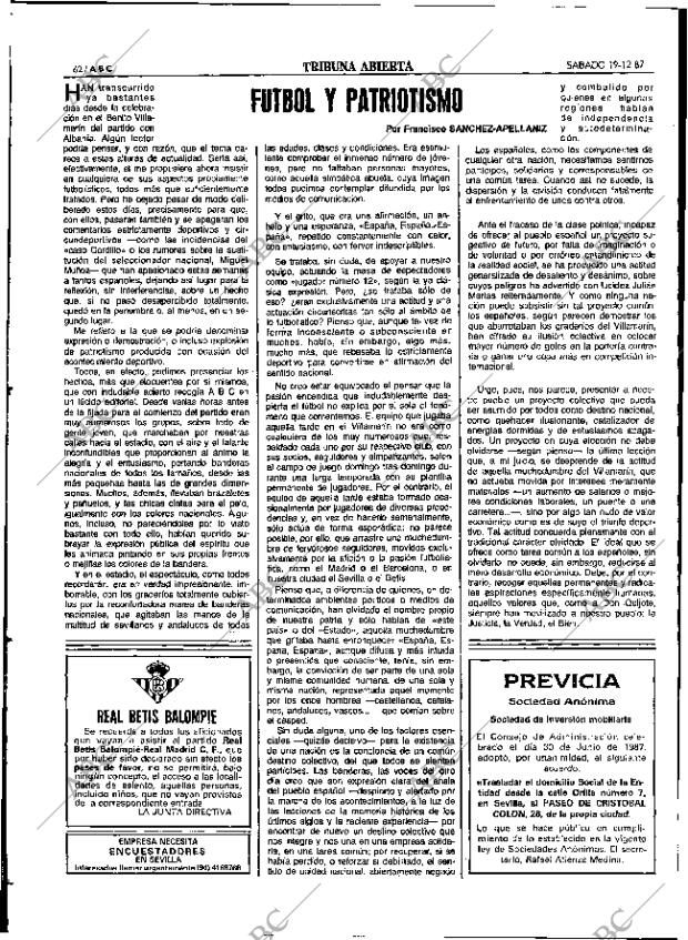 ABC SEVILLA 19-12-1987 página 70