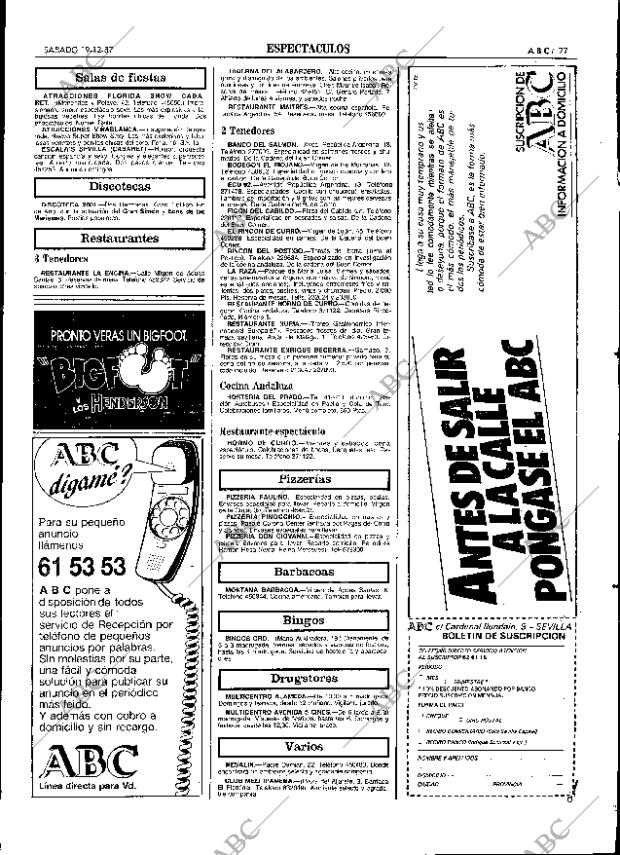 ABC SEVILLA 19-12-1987 página 85