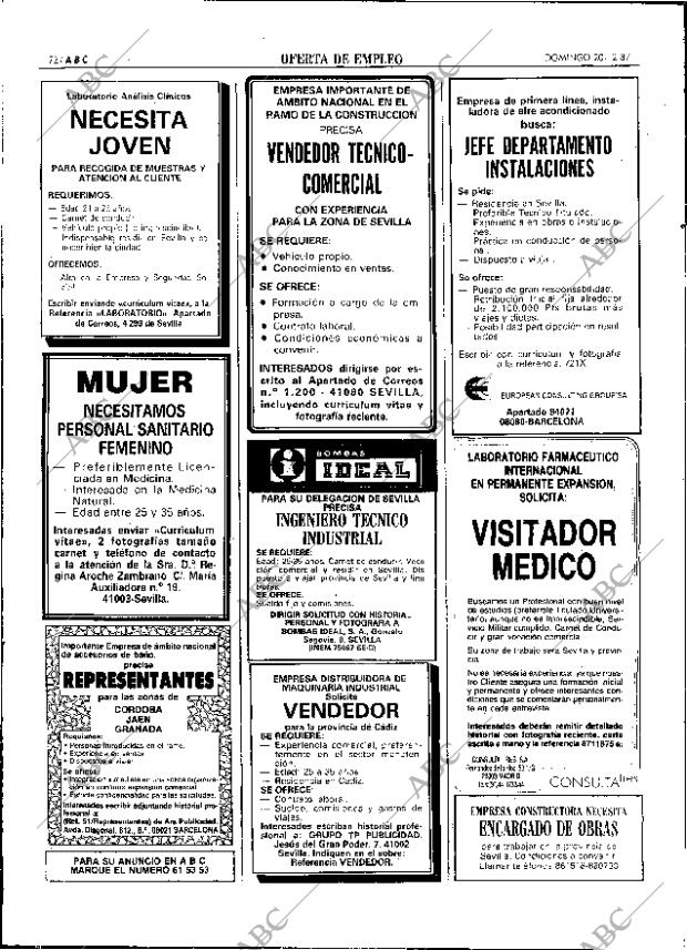 ABC SEVILLA 20-12-1987 página 72