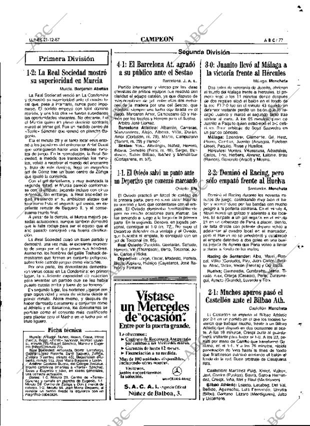 ABC MADRID 21-12-1987 página 77