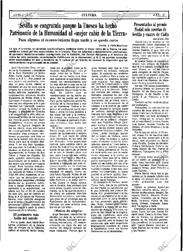 ABC SEVILLA 21-12-1987 página 37