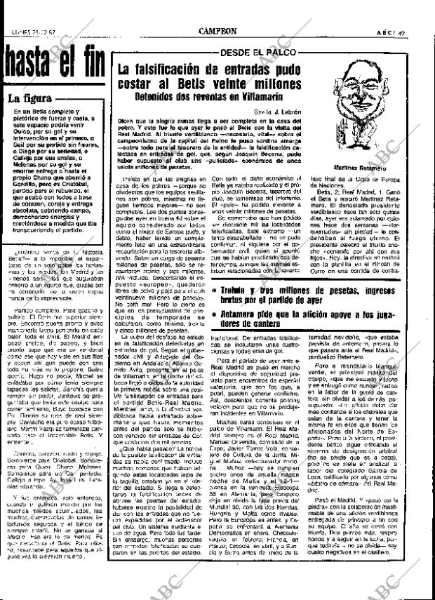ABC SEVILLA 21-12-1987 página 49