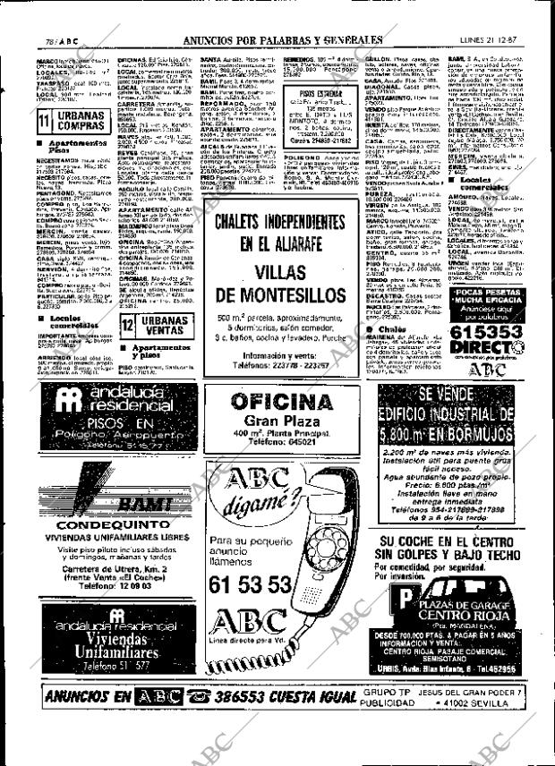 ABC SEVILLA 21-12-1987 página 78