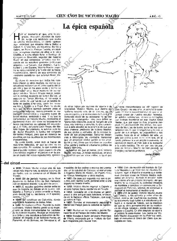 ABC MADRID 22-12-1987 página 45