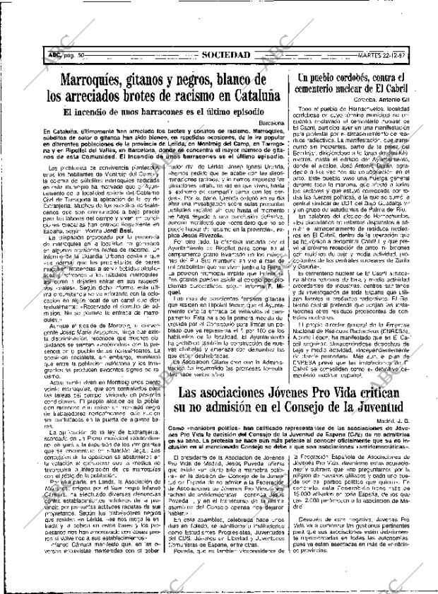 ABC MADRID 22-12-1987 página 50