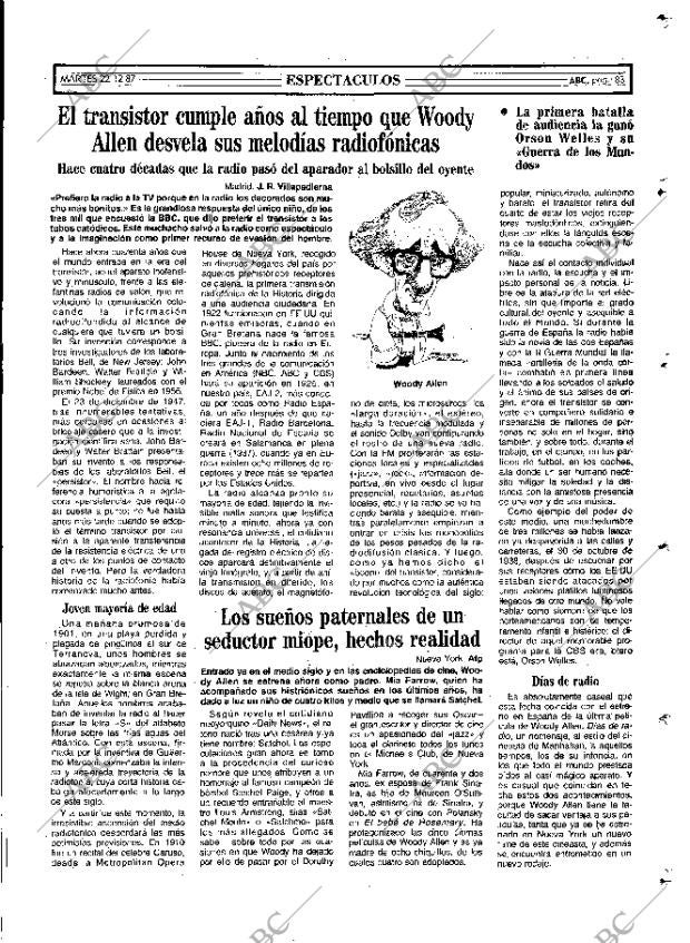 ABC MADRID 22-12-1987 página 83