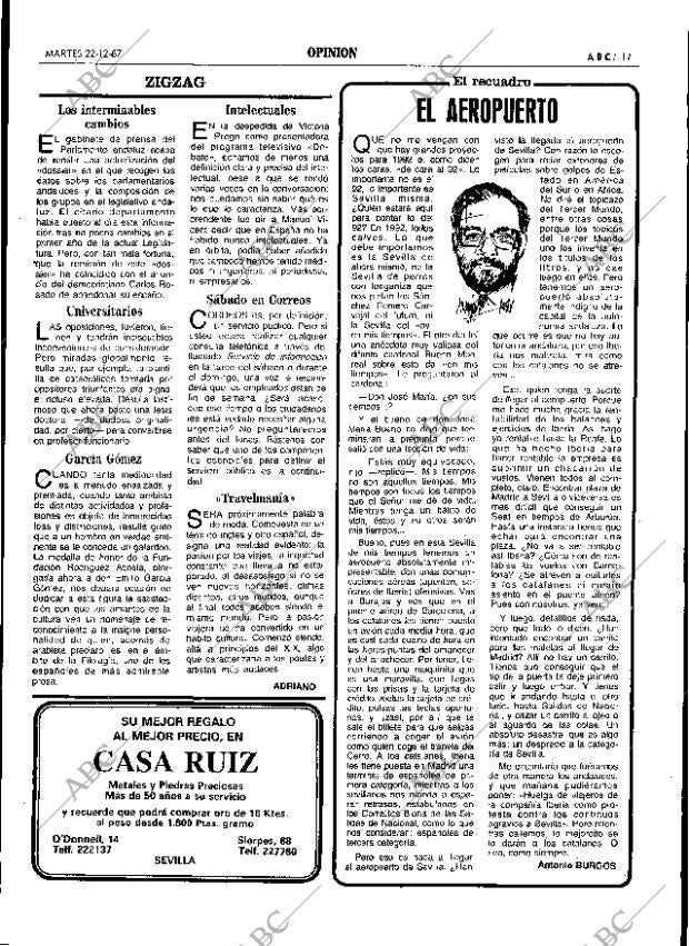 ABC SEVILLA 22-12-1987 página 17