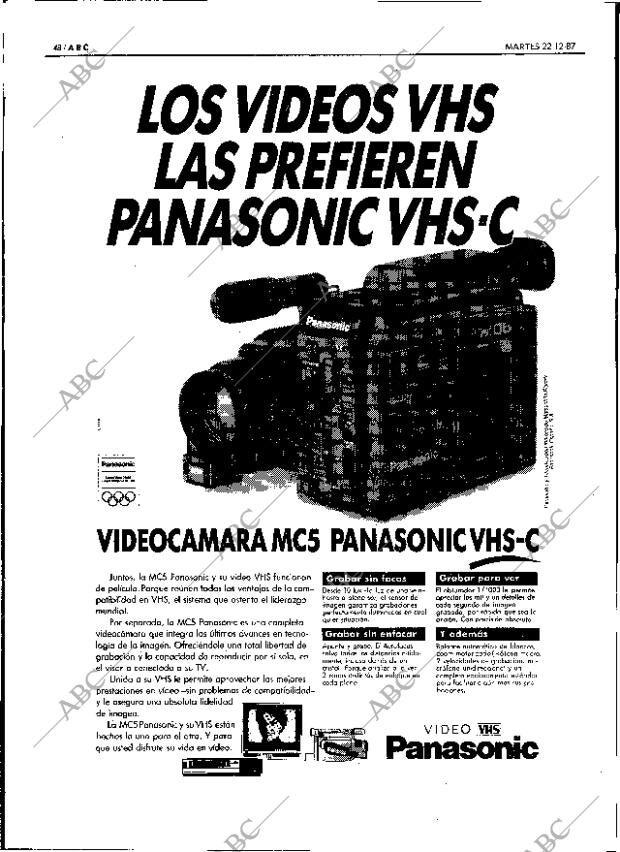 ABC SEVILLA 22-12-1987 página 48
