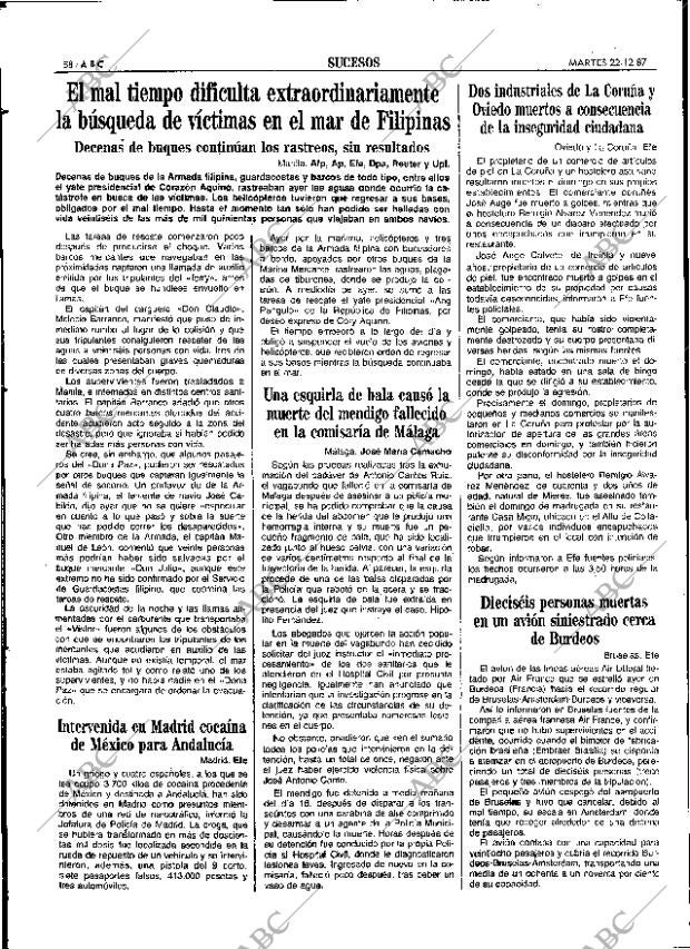 ABC SEVILLA 22-12-1987 página 58