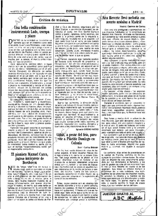 ABC SEVILLA 22-12-1987 página 65