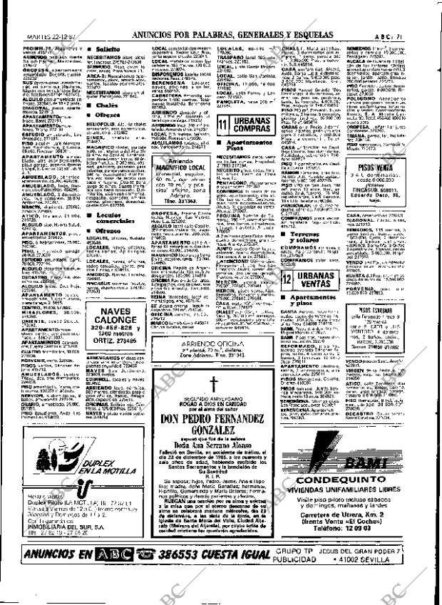 ABC SEVILLA 22-12-1987 página 71