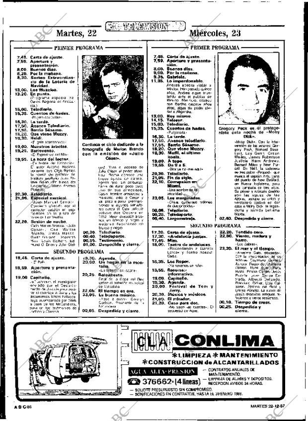 ABC SEVILLA 22-12-1987 página 86