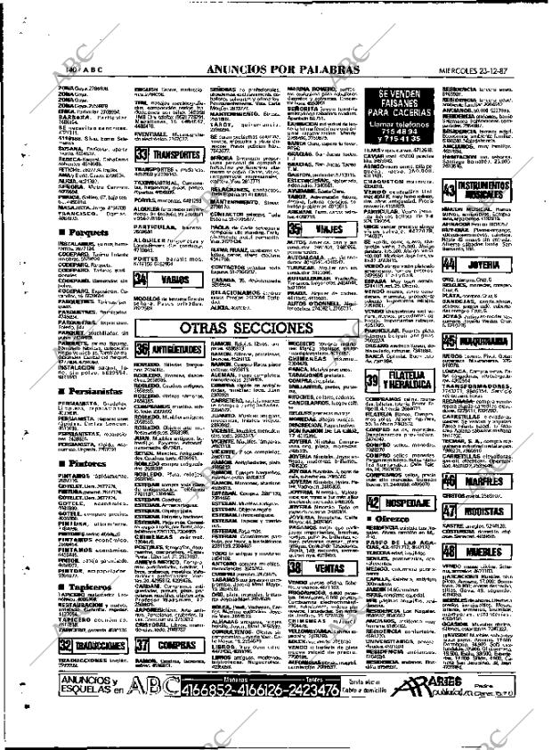 ABC MADRID 23-12-1987 página 140